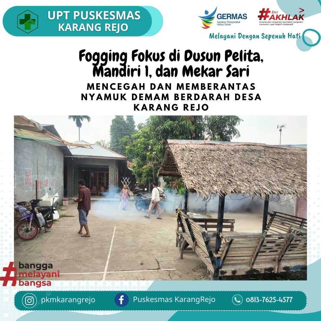 Fogging Fokus di Dusun Pelita, Mandiri 1, Dan Mekar Sari, Mencegah Dan Memberantas Nyamuk Demam Berd - (Ada 0 foto)
